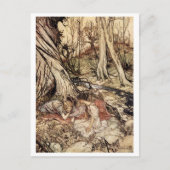 Hermia en Lysander Briefkaart (Voorkant)