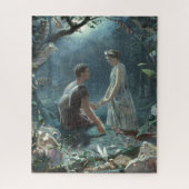 Hermia Lysander & feeën Midsummer Night Dream Legpuzzel (Verticaal)