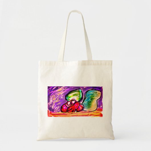 Hermietkreeft edelsteen tote bag (Voorkant)