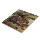 Hermine Biedermann-paarden in de Stab Tegeltje (Zijkant)