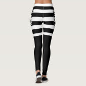 Hermine bretonne in gwenn ha du (wit en zwart) leggings (Achterkant)