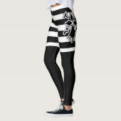 Hermine bretonne in gwenn ha du (wit en zwart) leggings (Links)