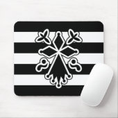 Hermine bretonne in gwenn ha du (wit en zwart) muismat (Met muis)