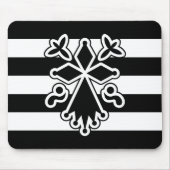 Hermine bretonne in gwenn ha du (wit en zwart) muismat (Voorkant)