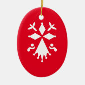 Hermine van Bretagne Keramisch Ornament (Voorkant)