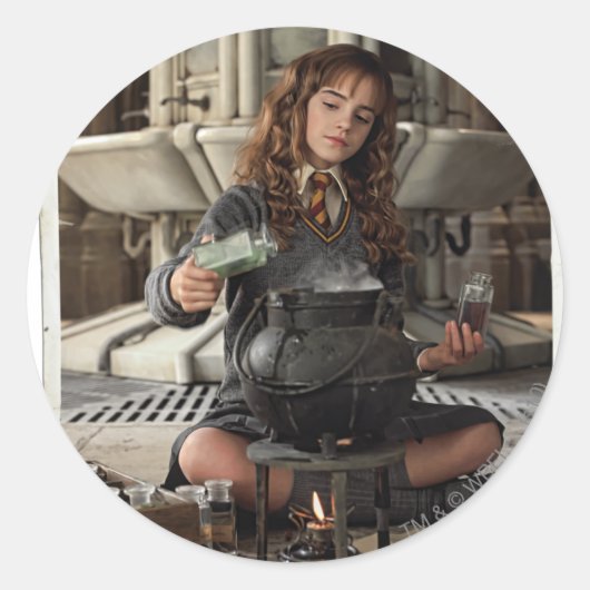 Hermione 20 ronde sticker (Voorkant)