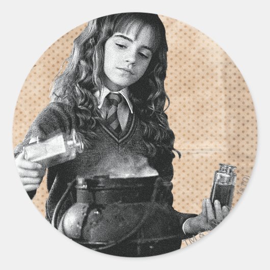 Hermione 7 ronde sticker (Voorkant)