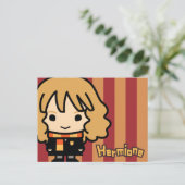Hermione Granger Cartoon Character Art Briefkaart (Staand voorkant)