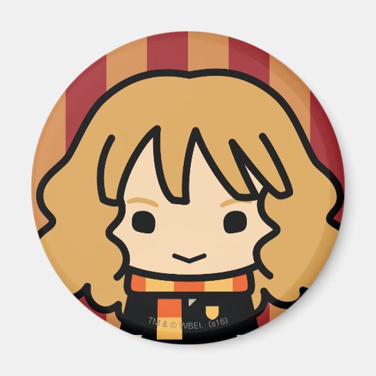 Hermione Granger Cartoon Character Art Magneet (Voorkant)