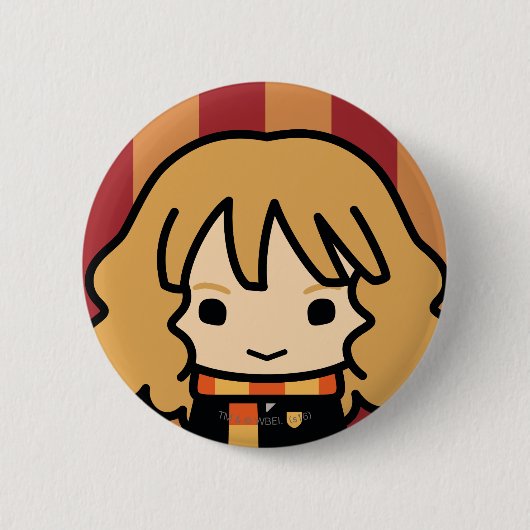 Hermione Granger Cartoon Character Art Ronde Button 5,7 Cm (Voorkant)