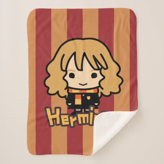 Hermione Granger Cartoon Character Art Sherpa Deken (Voorkant)