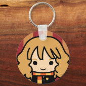 Hermione Granger Cartoon Character Art Sleutelhanger (Voorkant)