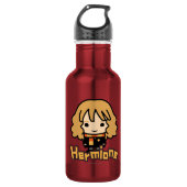 Hermione Granger Cartoon Character Art Waterfles (Voorkant)