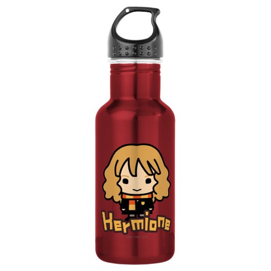 Hermione Granger Cartoon Character Art Waterfles (Voorkant)