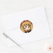 Hermione Granger Cartoon Karakter Kunst Ronde Sticker (Envelop)