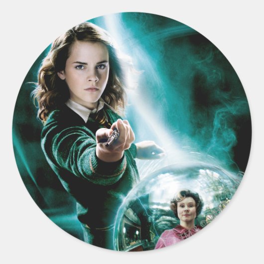 Hermione Granger en professor Umbridge Ronde Sticker (Voorkant)