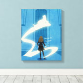 Hermione Griffel Patronus Schilderij Canvas Afdruk (Insitu (Houten vloer))
