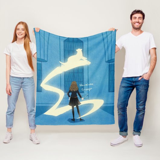 Hermione Griffel Patronus Schilderij Fleece Deken (In situ)