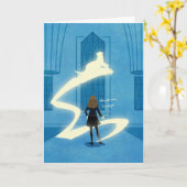 Hermione Griffel Patronus Schilderij Kaart (Gele Bloem)