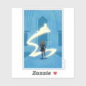 Hermione Griffel Patronus Schilderij Sticker (Vel)