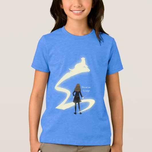 Hermione Griffel Patronus Schilderij Tri-Blend Shirt (Voorkant)