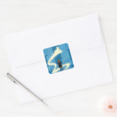Hermione Griffel Patronus Schilderij Vierkante Sticker (Envelop)