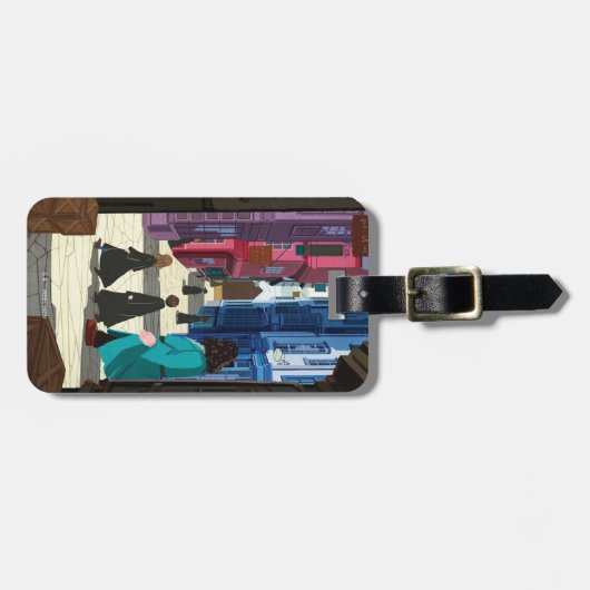 Hermione, HARRY POTTER™ & Hagrid in Diagon Alley Bagagelabel (Voorkant horizontaal)