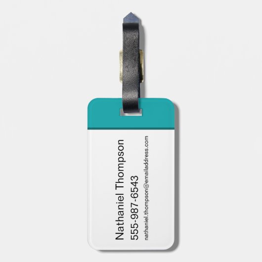 Hermione, HARRY POTTER™ & Hagrid in Diagon Alley Bagagelabel (Achterkant verticaal)