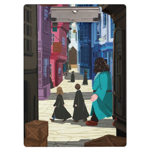 Hermione, HARRY POTTER™ & Hagrid in Diagon Alley Klembord (Voorkant)