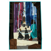 Hermione, HARRY POTTER™, & Hagrid in Diagon Alley Medium Cadeauzakje (Achterkant)