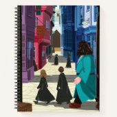 Hermione, HARRY POTTER™ & Hagrid in Diagon Alley Notitieboek (Voorkant)