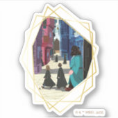 Hermione, HARRY POTTER™ & Hagrid in Diagon Alley Sticker (Voorkant)