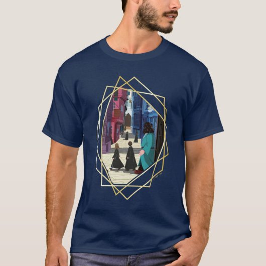 Hermione, HARRY POTTER™ & Hagrid in Diagon Alley T-shirt (Voorkant)