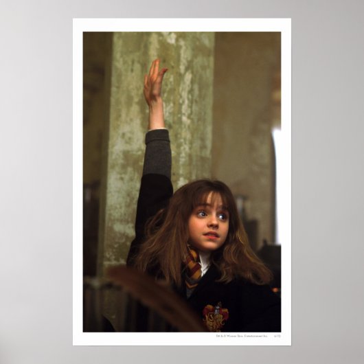 Hermione heft haar hand op poster (Voorkant)