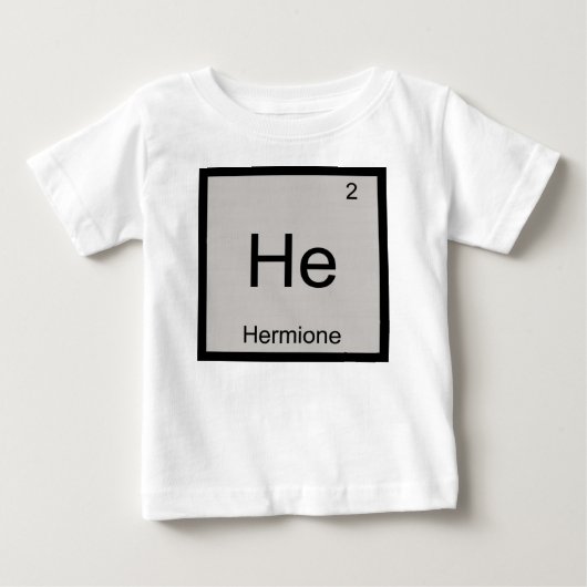 Hermione Naam Chemie Element Periodiek Systeem (Voorkant)
