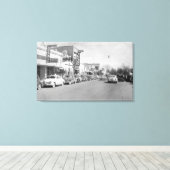 Hermiston, Oregon Main Street Uitzicht Foto Canvas Afdruk (Insitu (Houten vloer))