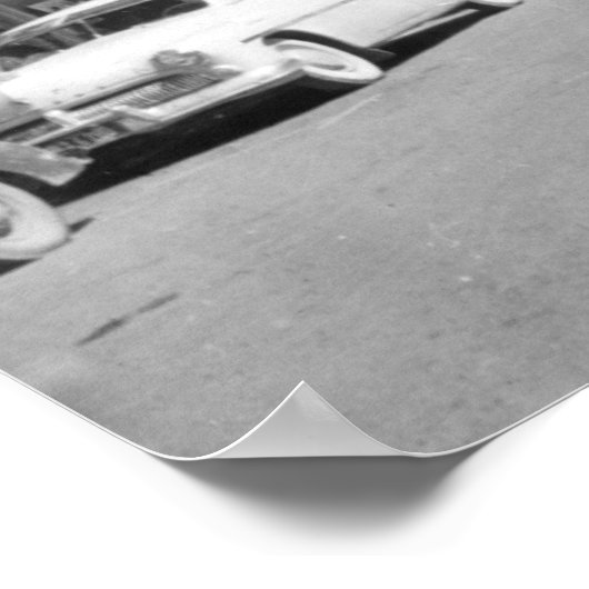 Hermiston, Oregon Main Street Uitzicht Foto Poster (Hoek)