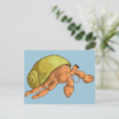 Hermit Crab Briefkaart (Staand voorkant)