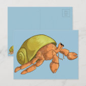 Hermit Crab Briefkaart (Voorkant / Achterkant)