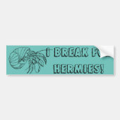 Hermit Crab Bumpersticker (Voorkant)