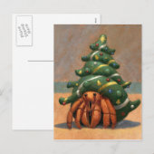 Hermit Crab Christmas Kaart (Voorkant / Achterkant)