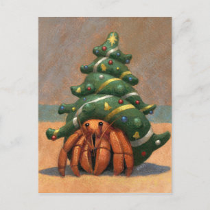 Hermit Crab Christmas Kaart