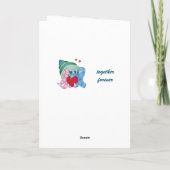 Hermit Crab Couple Greeting/Jubileum card Kaart (Achterkant)
