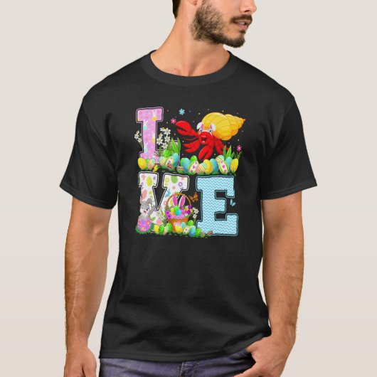 Hermit Crab Easter Egg Hunt Funny Love Hermit Crab T-shirt (Voorkant)