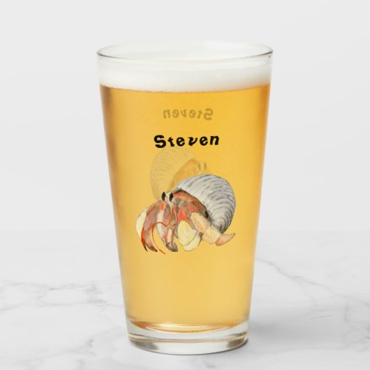 Hermit Crab Glas (Voorkant gevuld)