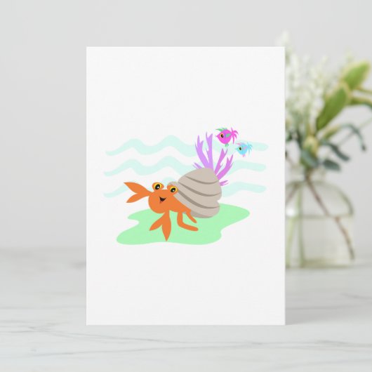 Hermit Crab Kaart (Staand voorkant)