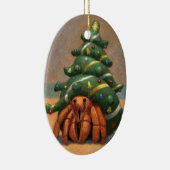 Hermit Crab-kerstversiering Keramisch Ornament (Rechts)