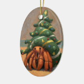 Hermit Crab-kerstversiering Keramisch Ornament (Links)