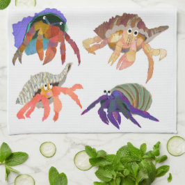 Hermit Crab Kitchen Towel Theedoek
