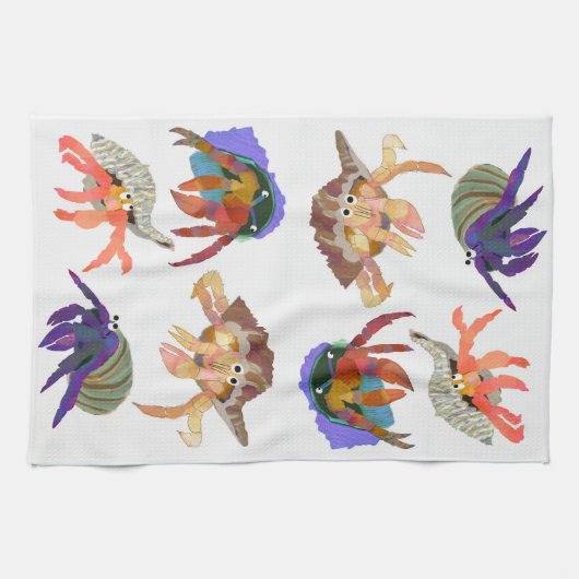 Hermit Crab Kitchen Towel Theedoek (Horizontaal)